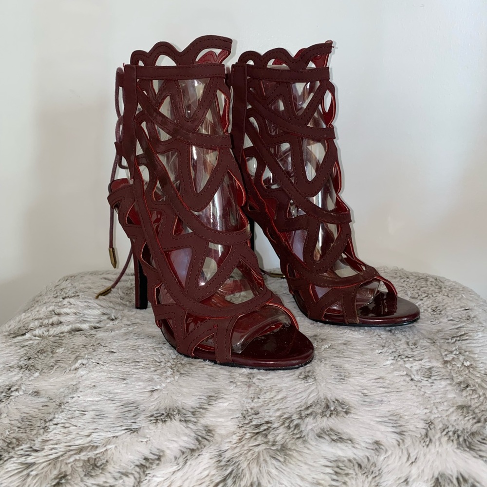 Burgundy heels